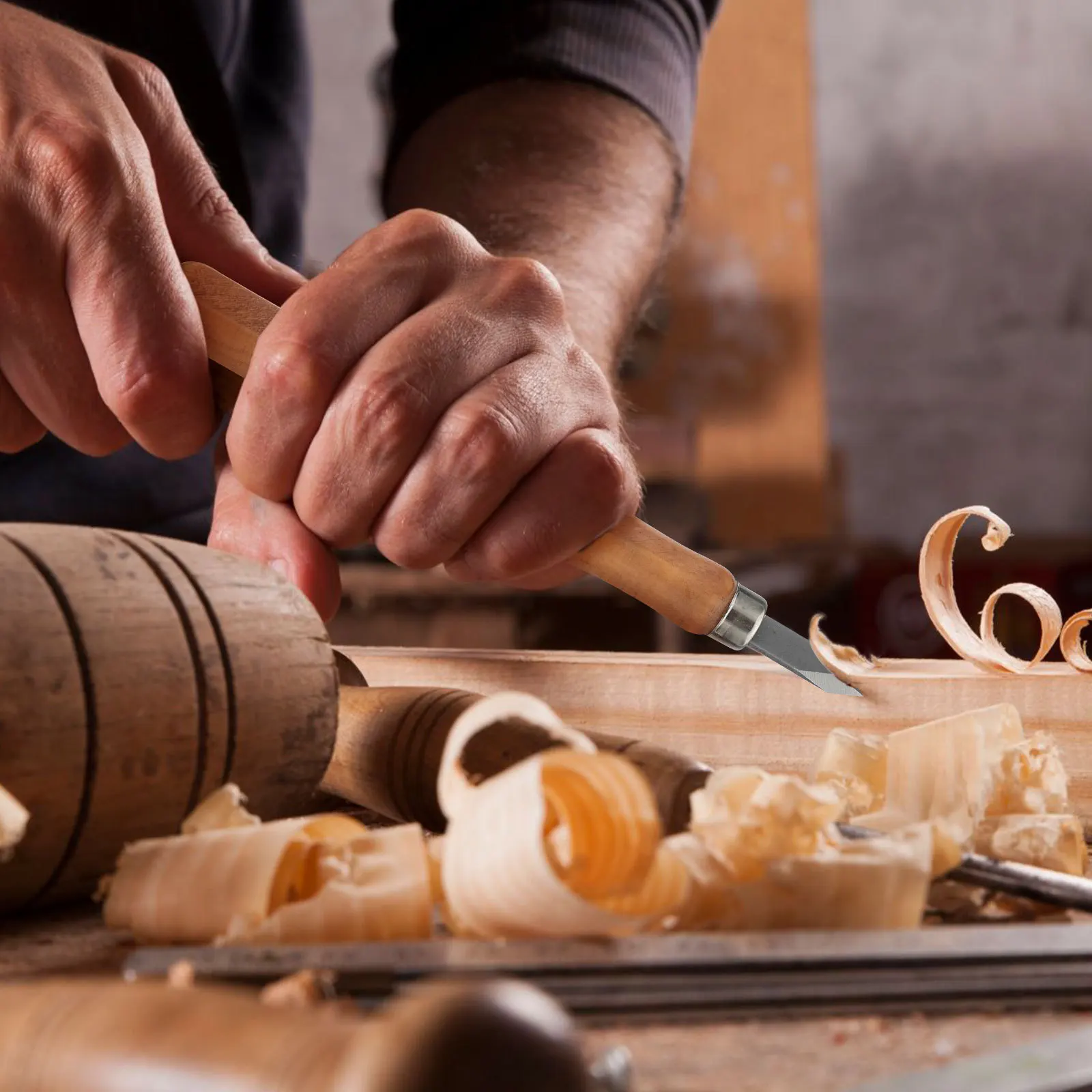 5 قطعة سكاكين قبضة مريحة شفرات ذات حواف مميزة قواطع النجارة أدوات نحت يدوية سكاكين