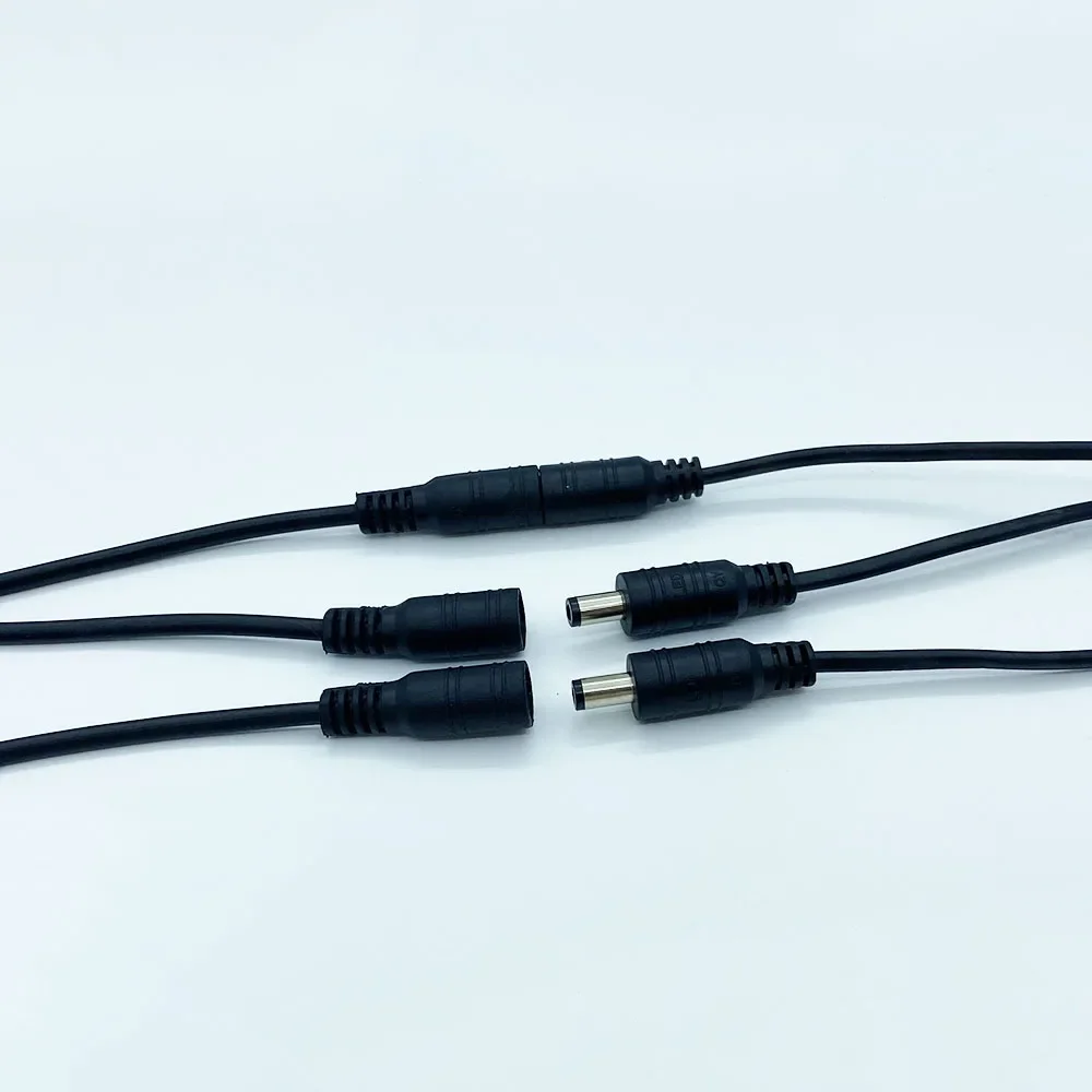 DC 12V Male Female Pigtails Power Cable 2.1mm*5.5mm 2Pin Connector Wire Power Plug Cord for CCTV Camera Router LED Strip Lights image 3
