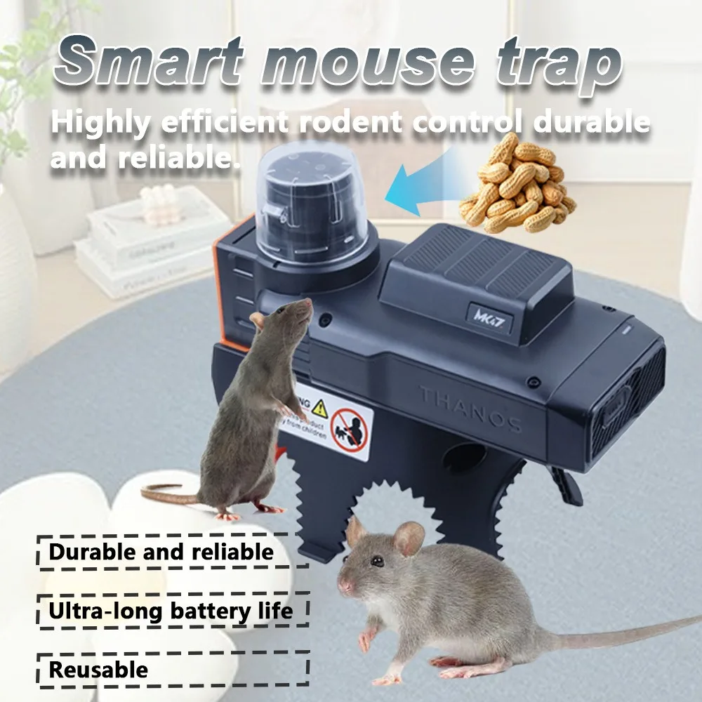 Electric Rat Trap 220V Plastic Electric Mousetrap Rats Mause Trap Electronic Rat Trap Killer Black ﻿ ﻿