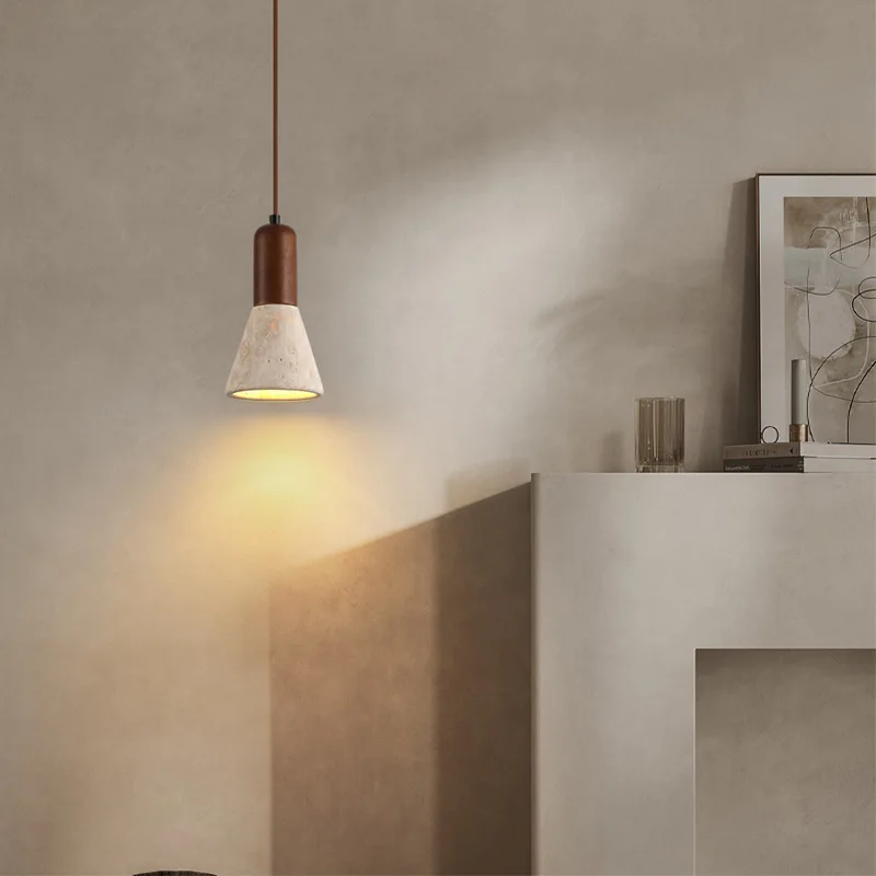 

SANDYHA элегантный подвесной светильник из натурального камня, светодиодная лампа для спальни, гостиной, домашнего бара, обеденного стола, уникальное декоративное освещение