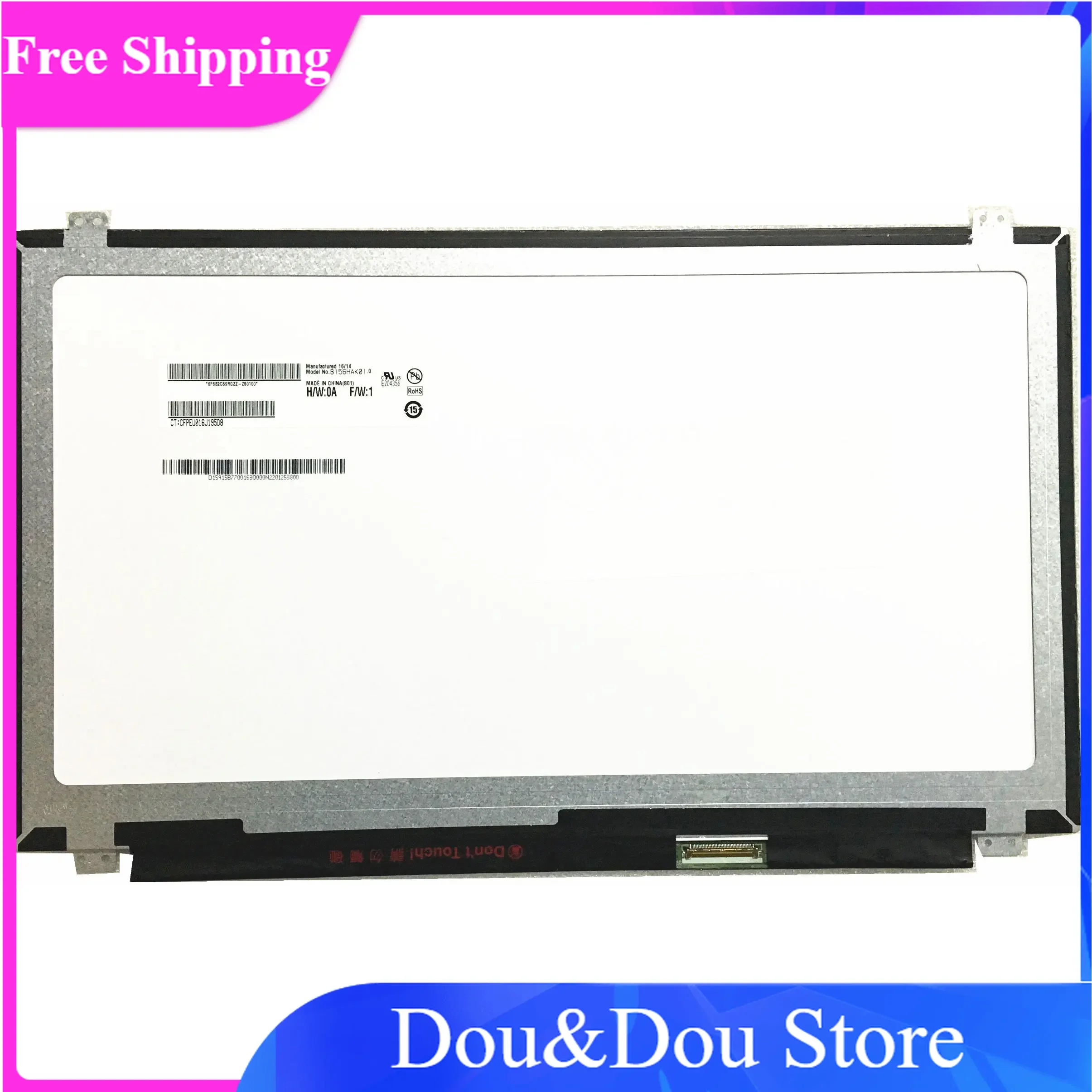 

B156HAK01.0 40 pins TOUCH Digitizer With LED Display Laptop Screen