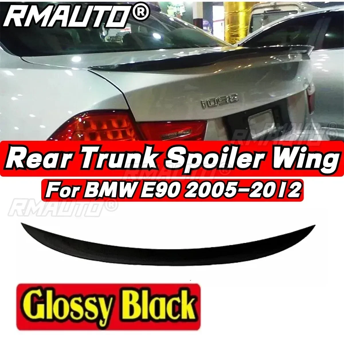 For BMW 3 Series E90 M3 2006-2011 M3 328i 2005-2012 Rear Spoiler Wing Body Kit Car Rear Trunk Spoiler Car Accessories