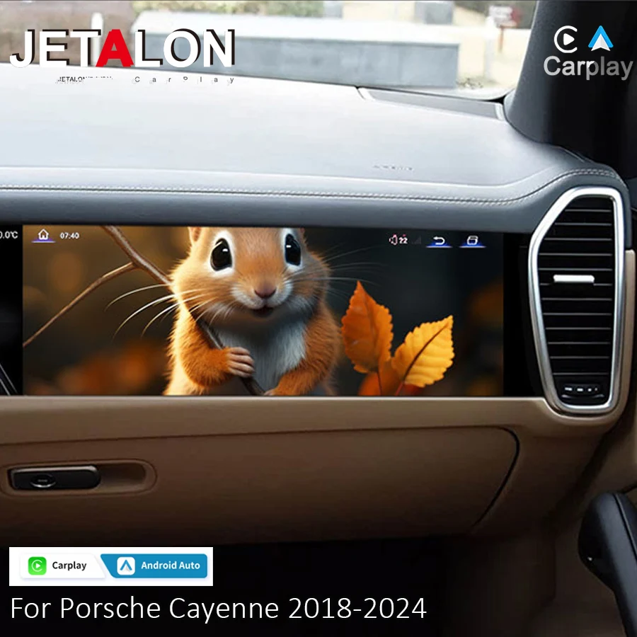 15 "sistema de entretenimento reprodutor multimídia para porsche cayenne 2018-2024 android carro co-piloto tela rádio do carro navegação dsp 4g