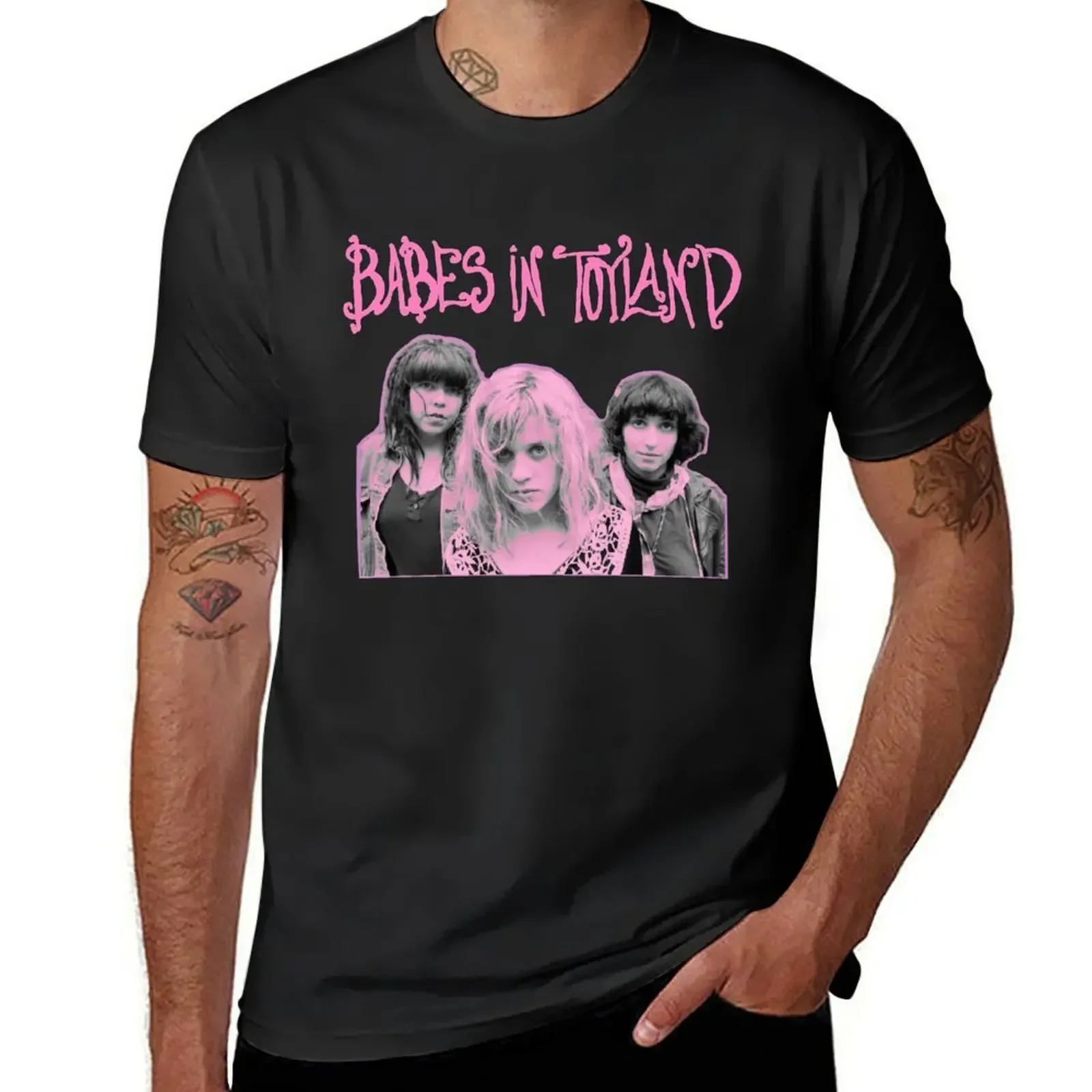 

BABES IN TOYLAND PINK T-Shirt oversized customs sweat new edition slim fit t shirts for men