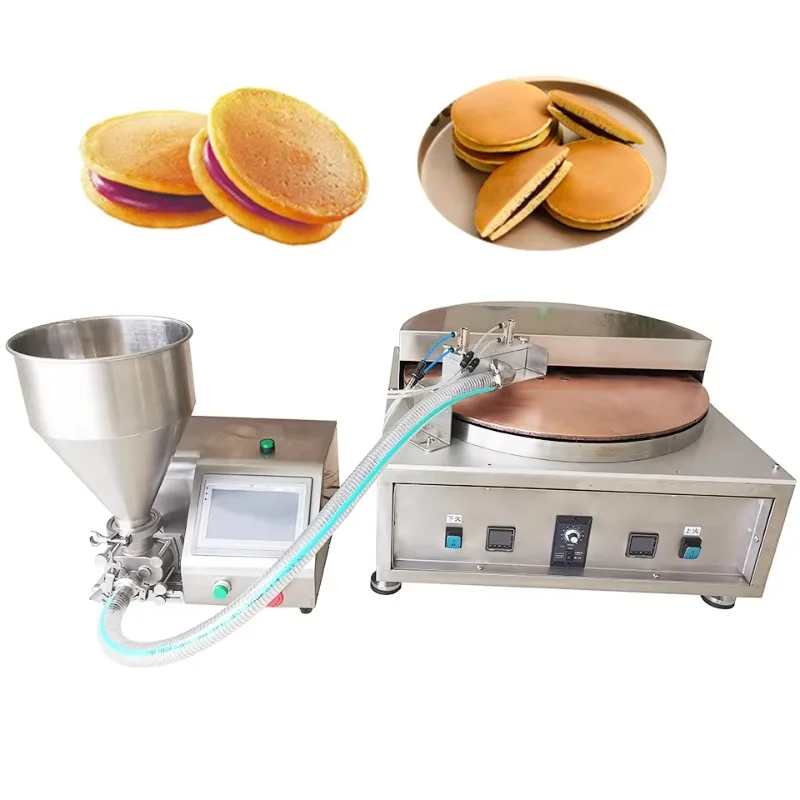 Customized Small Dorayaki Production Chain Compact Automatic Pancake Making Line for Small Bakery Food Processing