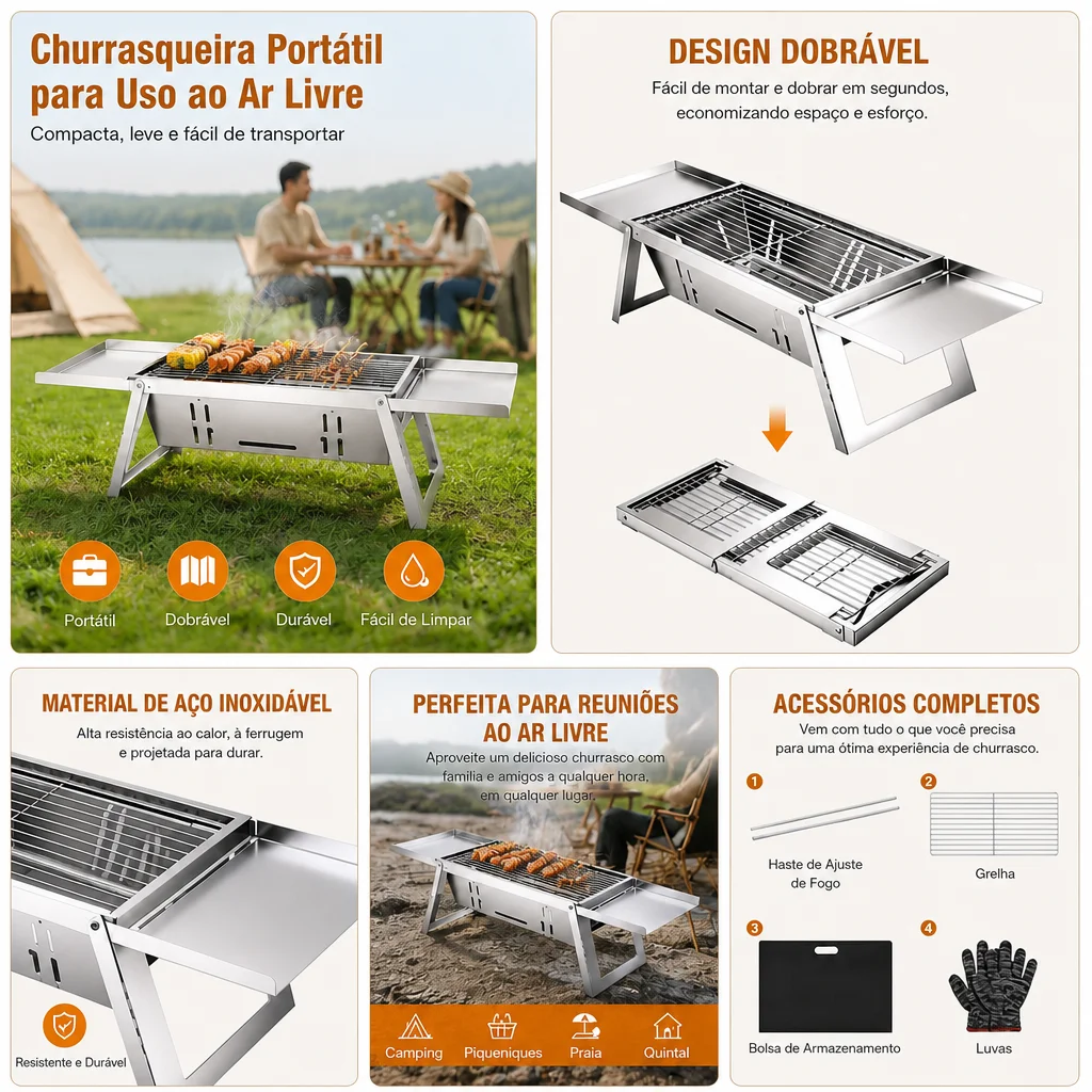 Camp Grill Portable Folding - Portable Folding Barbecue Grill Heating Stoves