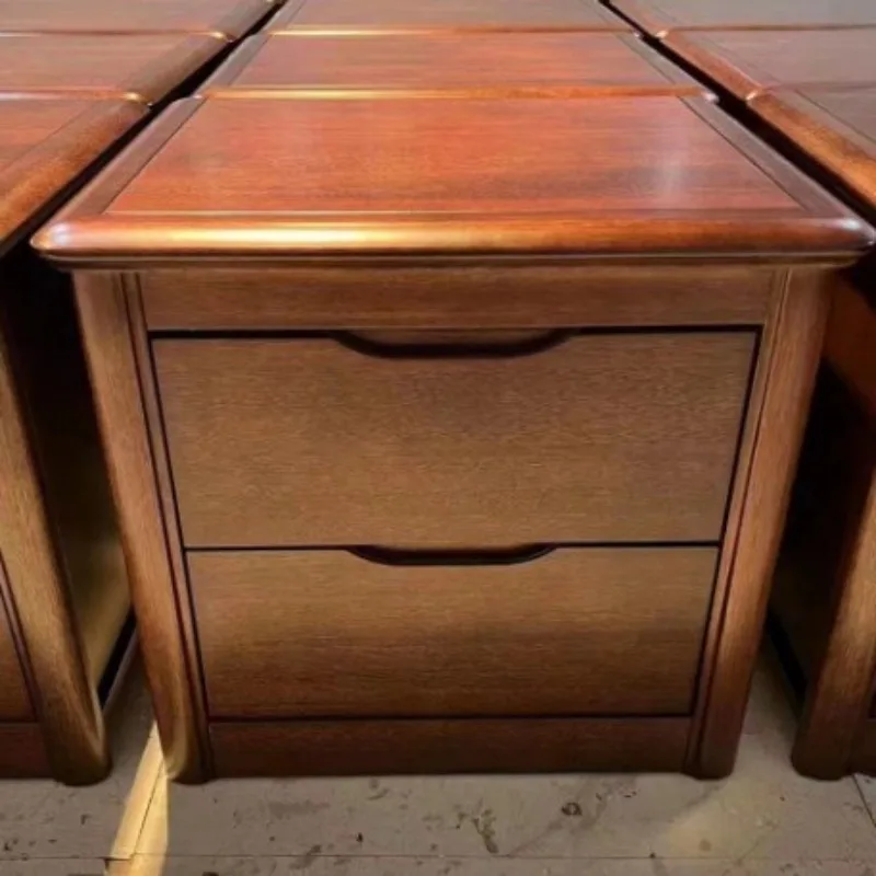 

Walnut bedside table Chinese-style bedroom furniture storage Small storage All solid wood