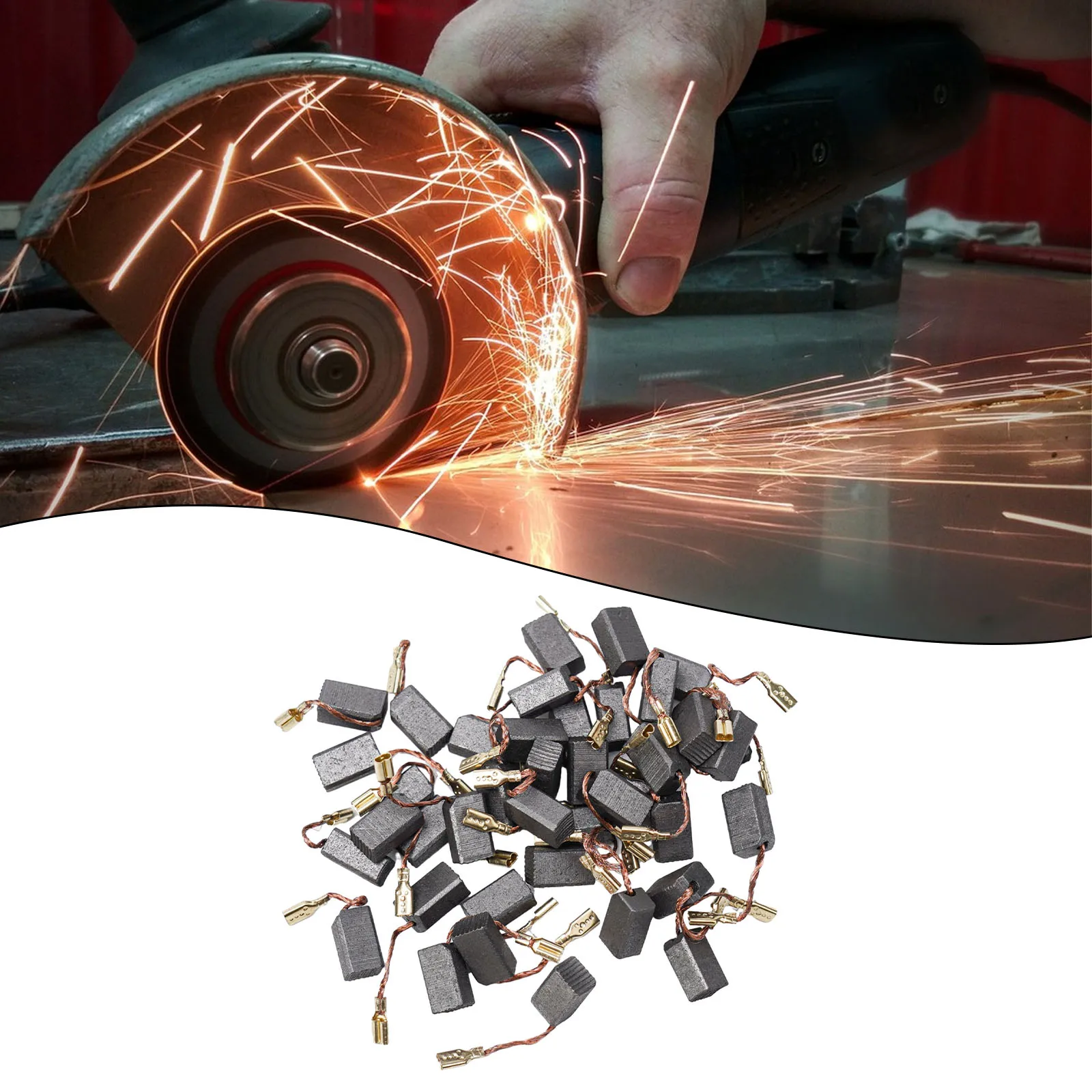 

Motor Brushes Carbon Brushes 40pcs/set Angle Grinder Electric Drill Electric Hammer Graphite For Electric Drill