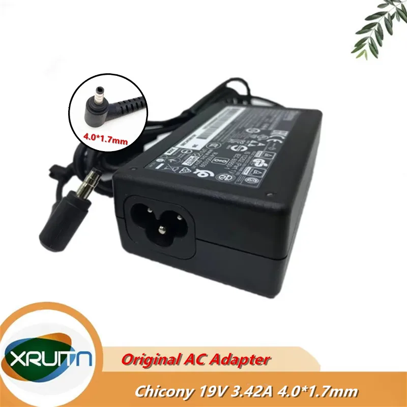 

Original Genuine Chicony Laptop Charger A18-065N3A Power Adapter 19V 3.42A 65W A065R202P Power Supply 4.0x1.7mm