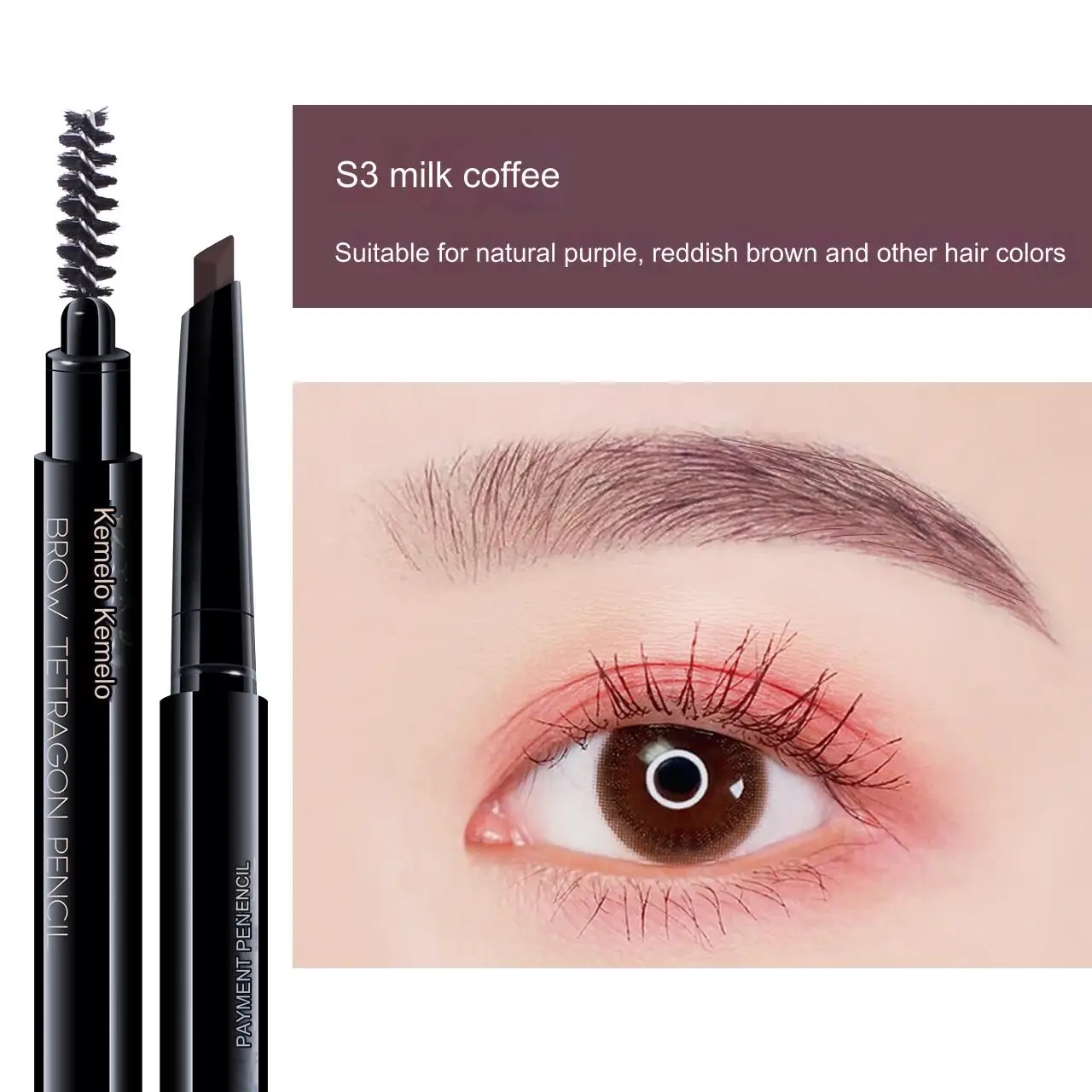 3 Pcs/Set Waterproof Eye Brow Pencil Precise Brow Definer Black Blonde Brown Eyebrow Pen Long Lasting Makeup 3 Colors Cosmetic