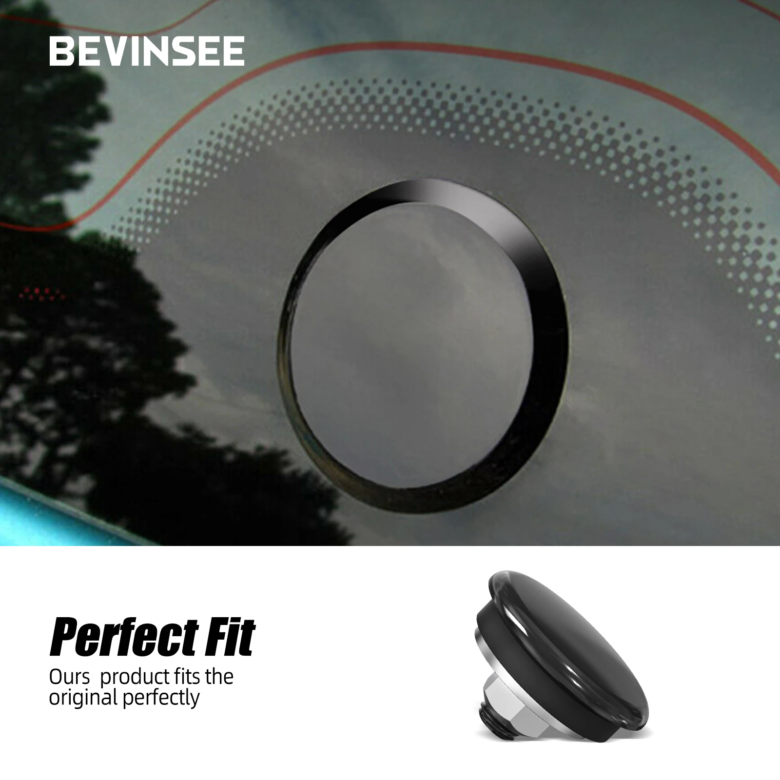Aluminum Rear Wiper Block Off Plug Cap Universal for VW Golf 7, for Audi A3 TT, for BMW E87, for Honda Civic Si, for Mini Cooper