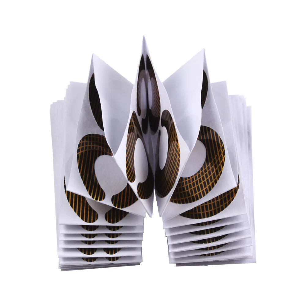 100/500Pcs C Shape Nail Form Tools Nail Art Extension Molds Stickers Tips Nail Forms UV Gel Acrylic DIY Manicure Tools