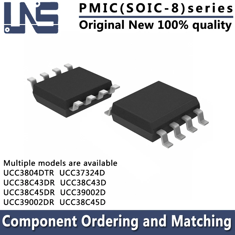 

1PCS UCC37324D UCC38C43D UCC38C45D UCC39002D UCC38C43DR UCC38C45DR UCC39002DR SOIC-8 3.90mm PMIC