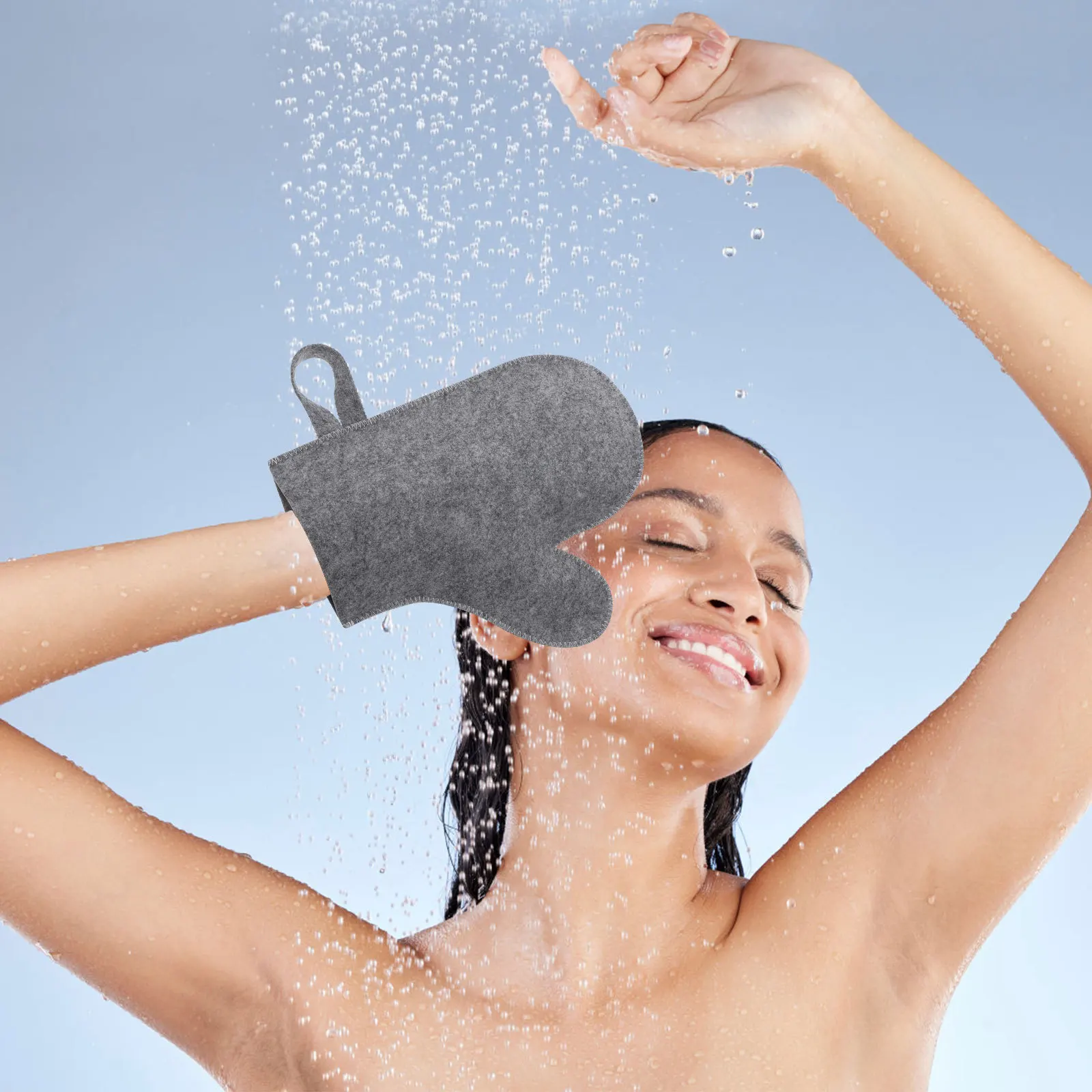 Gants de bain pour Sauna, 2 pièces, résistants à la chaleur, exfoliants, pour douche, gommage du dos, élimination des peaux mortes