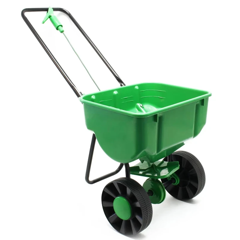 

Garden spreader manual, for farm garden yards, conveying fertilizer and salt spreader