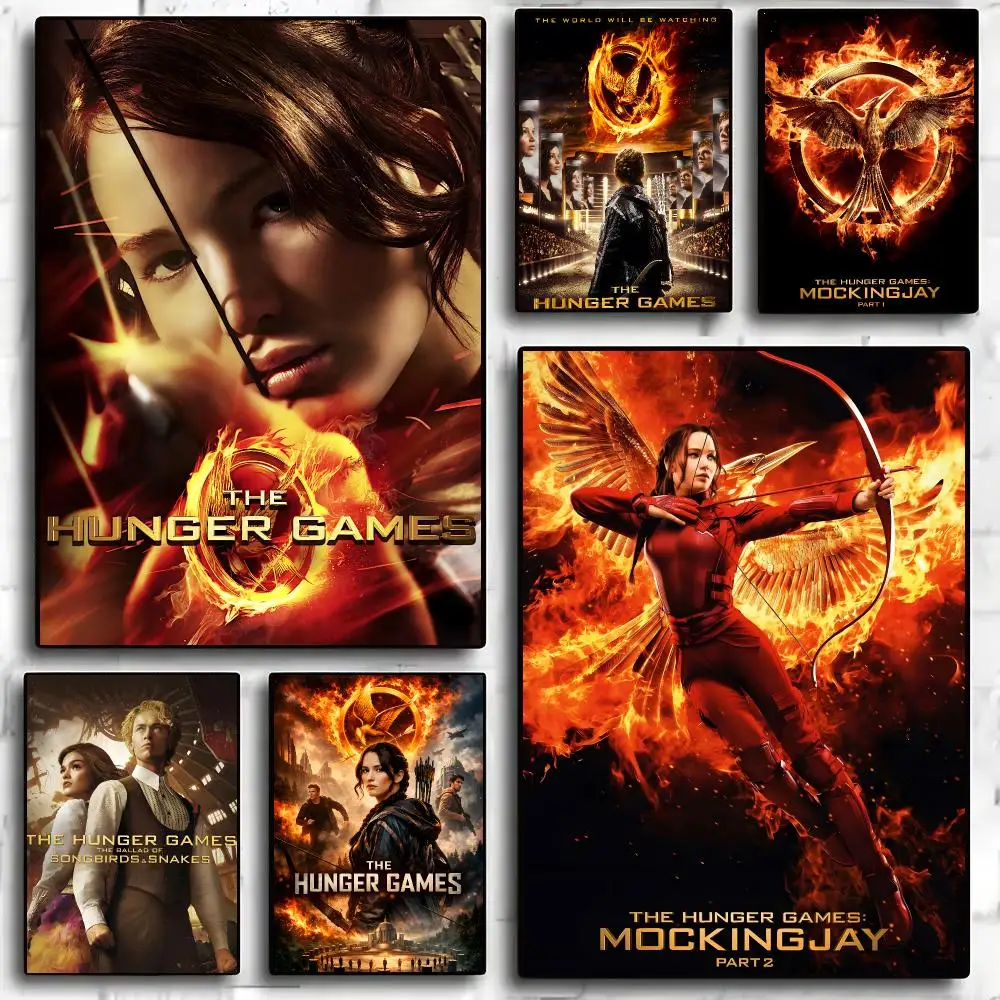 The Hunger Games Movie Dark Poster Living Room Bedroom Party Bar Decor Moisture-proof Art Wall Painting