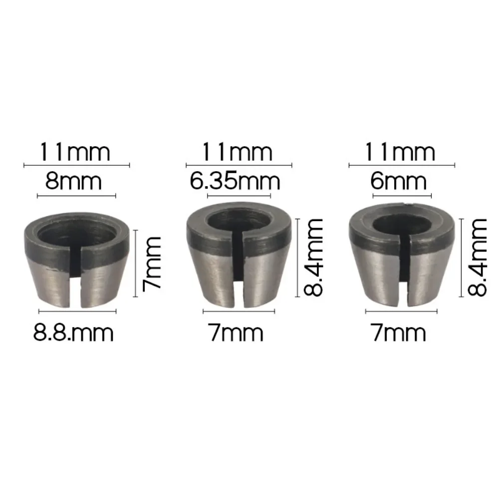 6mm 1/4&8 Shank Shaft Sleeve Router Bit Woodworking Milling Cutter For Wood Bit Face Mill Carbide Cutter End Mill