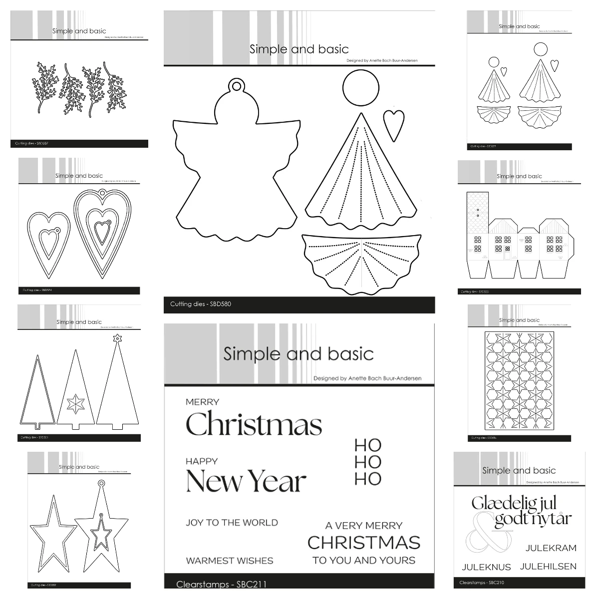 

3D House Christmas Trees Metal Cutting Dies Silicone Stamps Scrapbooking Angels with Tag Die DIY Paper Embossing Craft Supplies