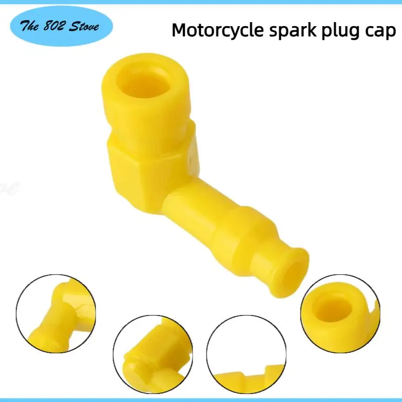 

Yellow Spark Plug Cap Boot Waterproof Non Resistor Silicone Spark Plug Cap Suitable for Motorcycle Scooter Dirt Bike ATV