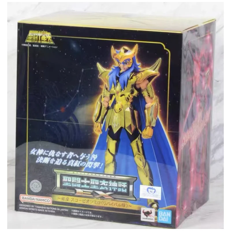 In Stock Original Bandai Saint Seiya Saint Cloth Myth EX Scorpio Milo Revival Version 2.0 Anime Collection Figures Model Toys