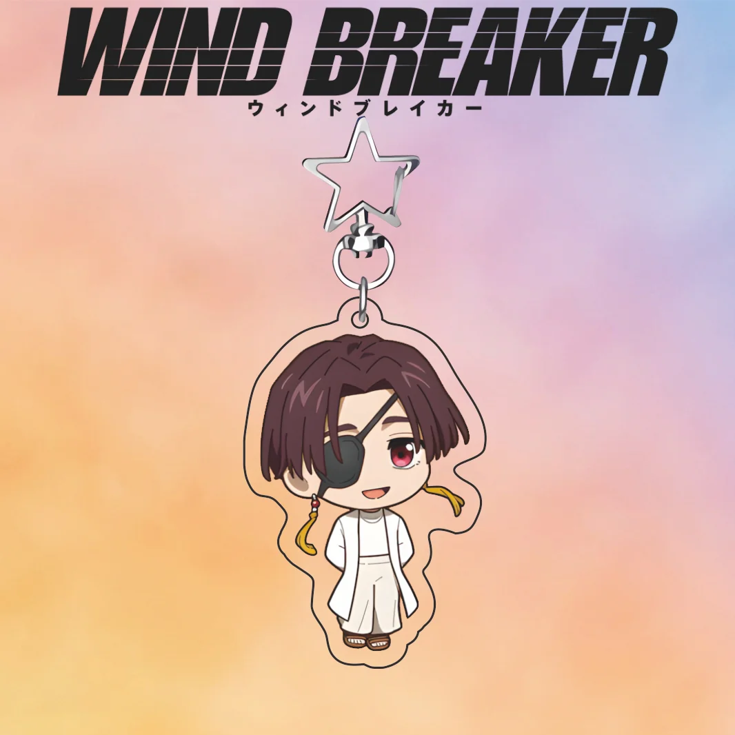 Wind Breaker Q Version Anime Acrylic Keychain Sakura Haruka Umemiya Hajime Character Pendant Collectible Gift Fans Backpack