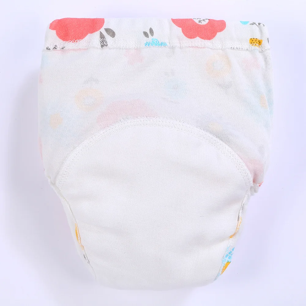 Couche-culotte imperméable en coton pour bébé, sous-vêtement mignon et lavable