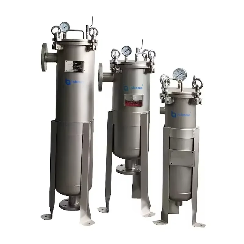for  LBF-C Series Stainless Steel Single Bag Filter Housing with Motor Gear 18L Volume 20m h Flow
