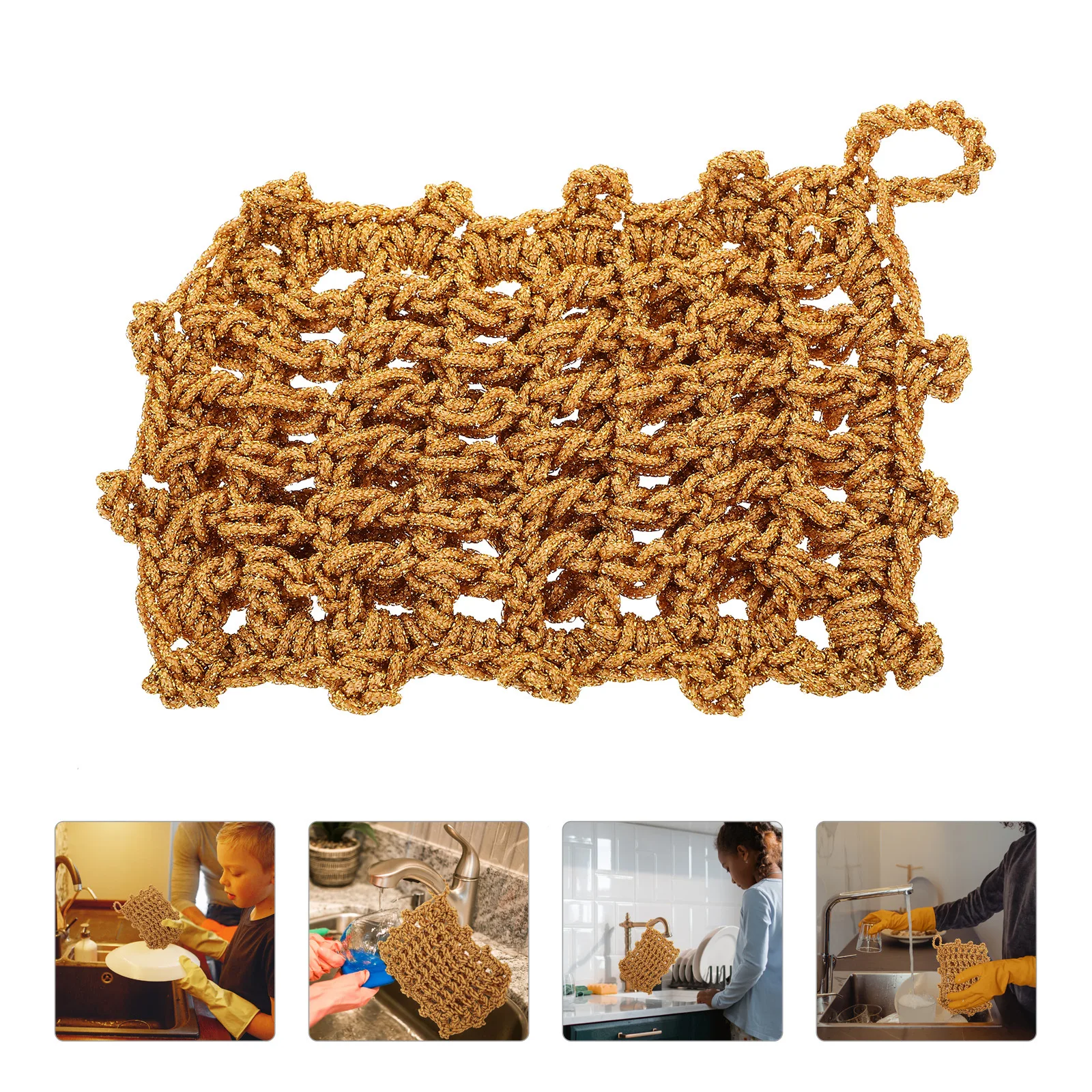 

3Pcs Kitchen Scrubber Cloth Dish Rag Non-Scratch Washing Towels for Dish Cleaning Table Wiping Kitchen Wash Cloth