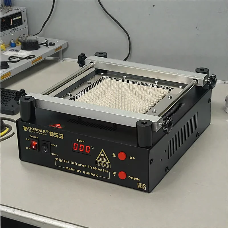 

GORDAK 853 Lead Free Infrared Preheating Station PCB Desoldering BGA ESD Rework Station 220V Hot Air Heat Soldering Station