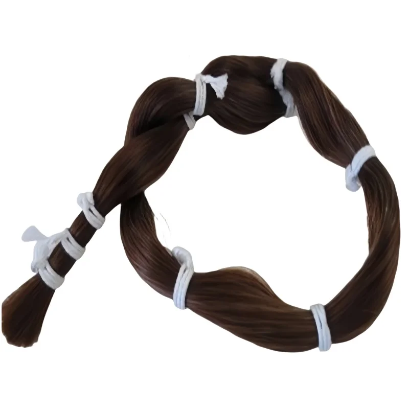 Natural 250g brown mongolia horse hair bow hair 80-85cm for violin viola cello