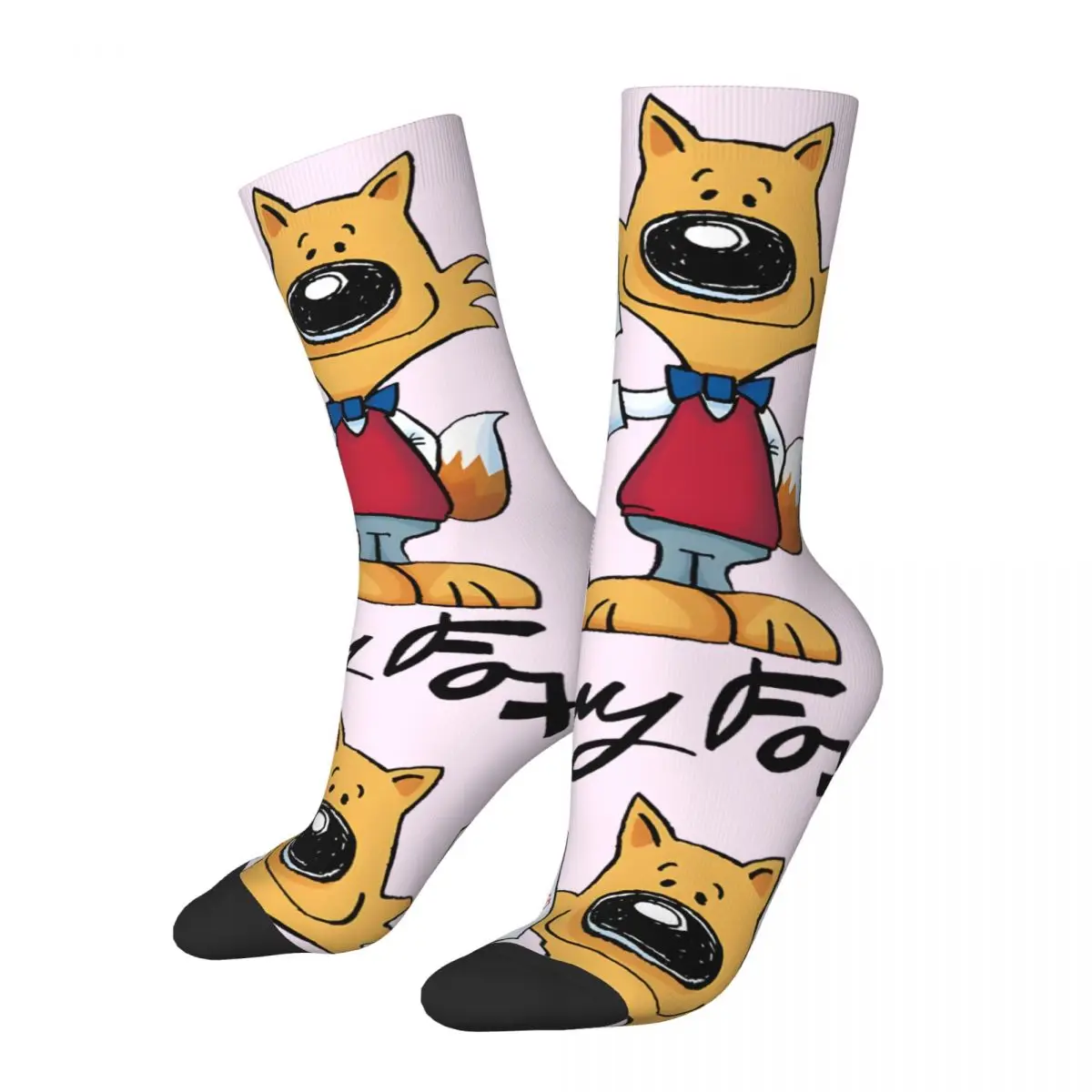 You Can Learn You Want To Men's Socks Vintage Harajuku G-Guy Foxs Street Style Novelty Casual Crew Sock