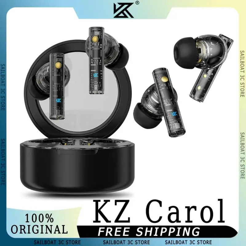 

KZ Carol Wireless Earphones With 6 Mics Active Noise Canceling Stereo Sound TWS Headset Customized HiFi Bluetooth Gaming Earbuds