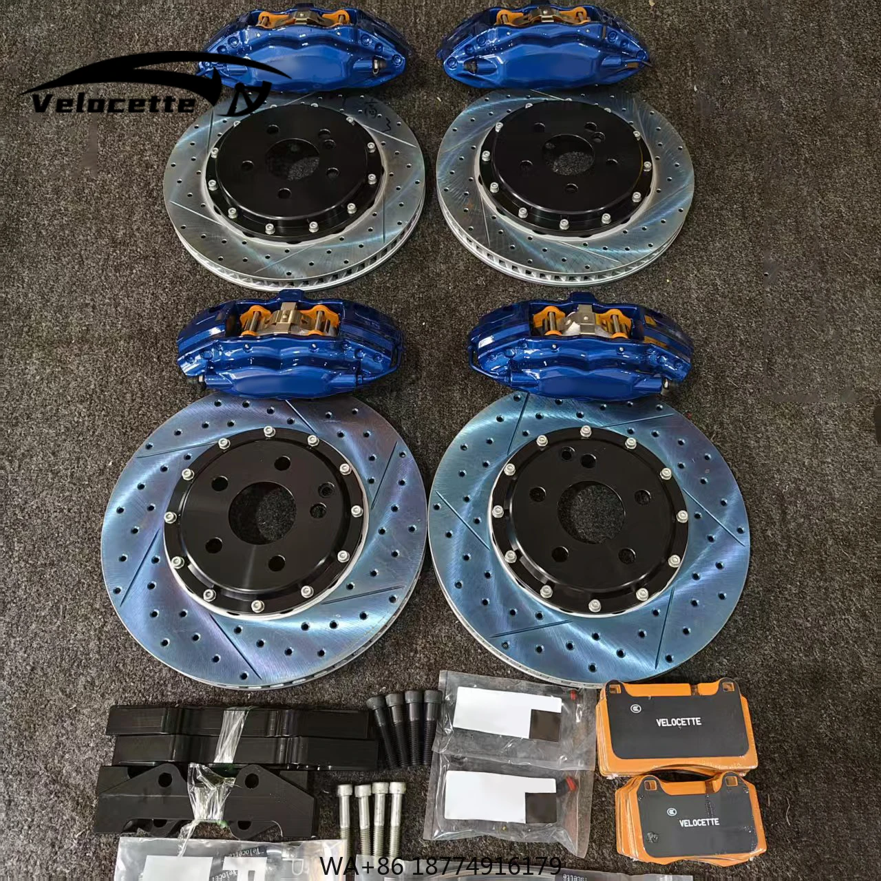 

Caliper 4 Pot Brake Front Brake Caliper Kit F50 Customized logo 330-355mm 17/18inch for Pulsar GTI-R MX-6 GD