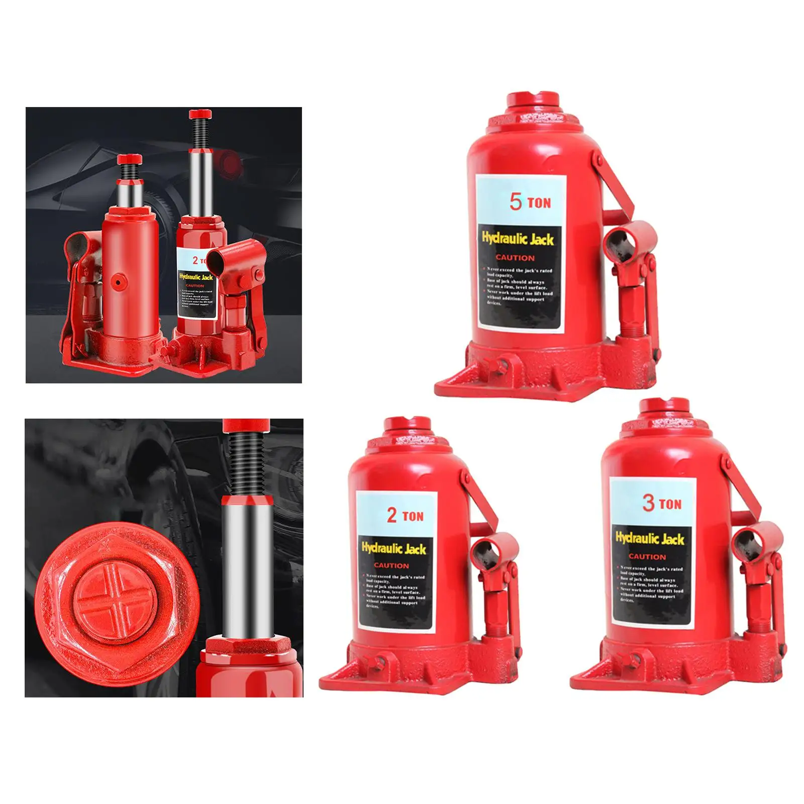 

Heavy Duty Automotive Jack Portable Handcranked Hydraulic Jack for Household Van Truck trailer Car Jack small bottle jack