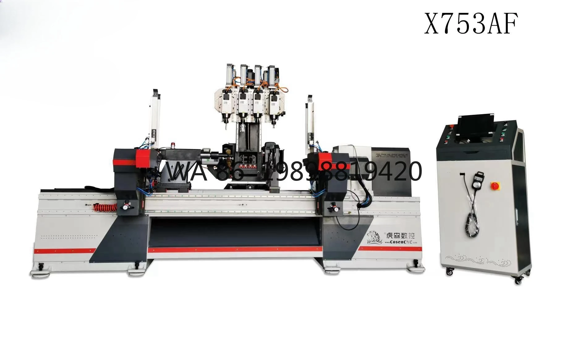 Torno de fresado para madera en muebles Torno de madera CNC de 4 ejes para carpintería/tuya