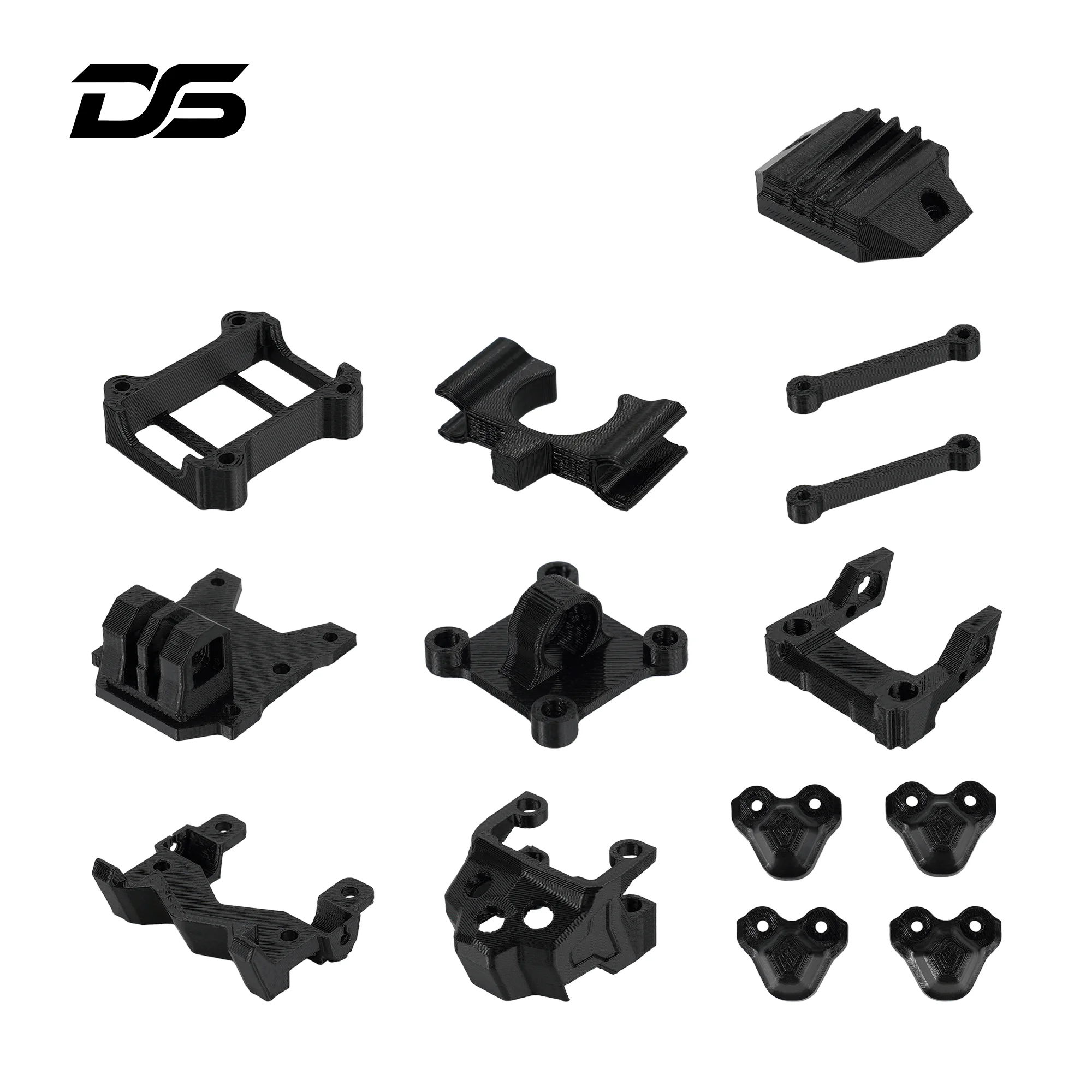 DeepSpace ROC 7 FPV Frame Replacement Parts Carbon Fiber for CNC Camera Side Plate/middle plate/top plate/bottom plate/arms