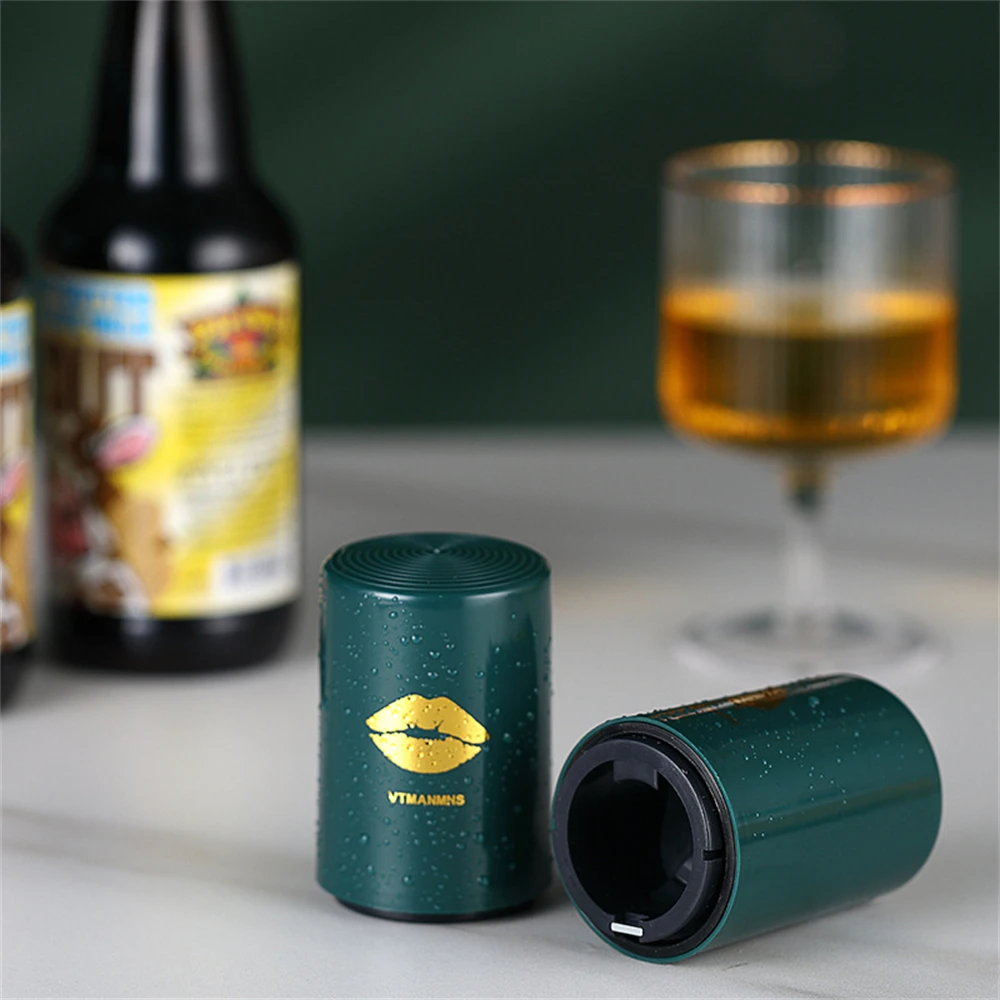 Automatic Bottle Opener Magnetic Creative Kitchen Press Lid Beer Corkscrew Tools Portable Kitchen Stainless Bar Gadgets image 3