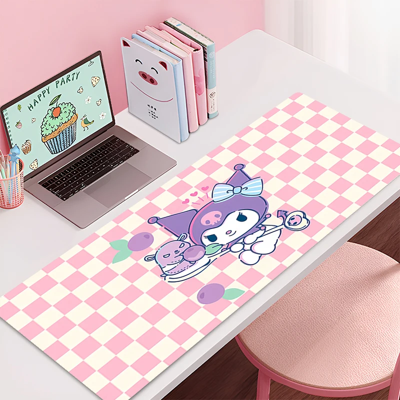 Mouse Pad Kulomi Sanrio Non-Slip Rubber Edge locking mousepads Game play mats notebook computer Pad table mat Home Decor Girl