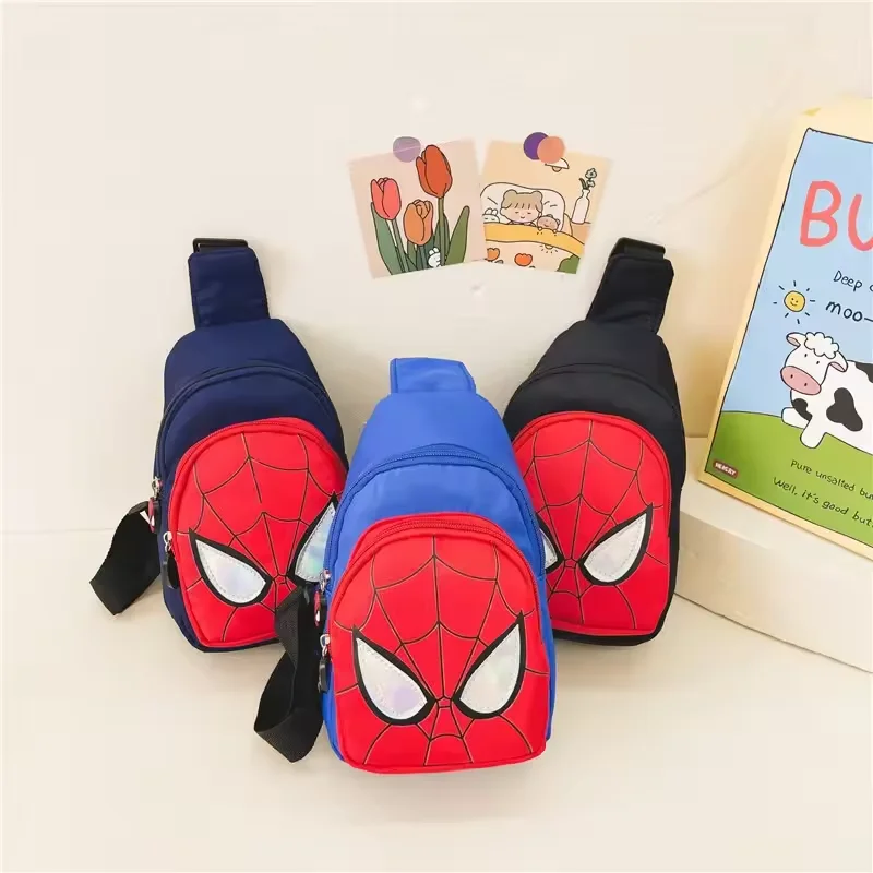 Marvel Anime Figur Spinne Tasche Kinder Umhängetaschen Hohe Kapazität Spider Man Brust Tasche Messenger Tasche Kinder Rucksack Geschenke