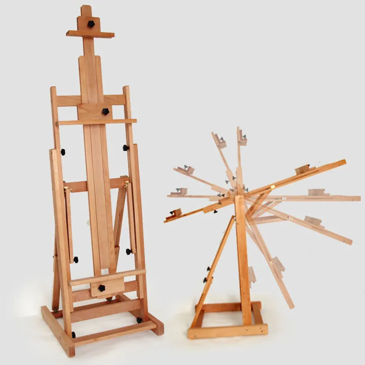 Fengfeng imported beech flat and dual-purpose balanced floor-to-ceiling easel, Chinese painting oil painting display stand