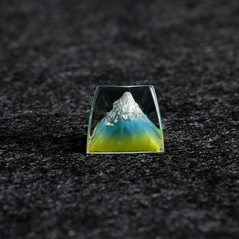 Fuji Yamashita Theme Keycap Personalized Design Mechanical Keyboard Resin Keycap Translucent Cross Axis Keycap Accessories Gift