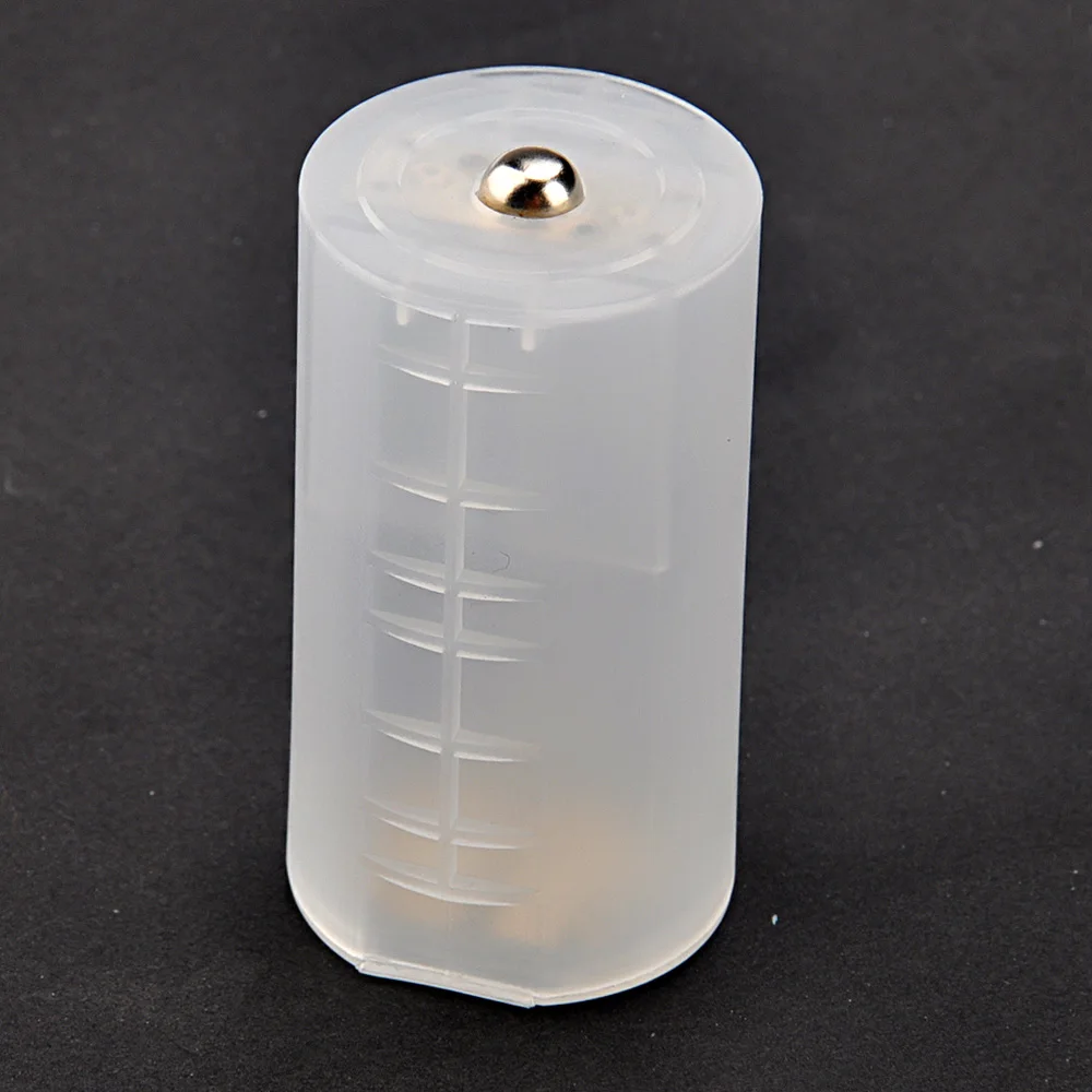 

8Pcs Converter Cases Transparent D Size Adapter Covers for Electronics Emergency Situations Adapter