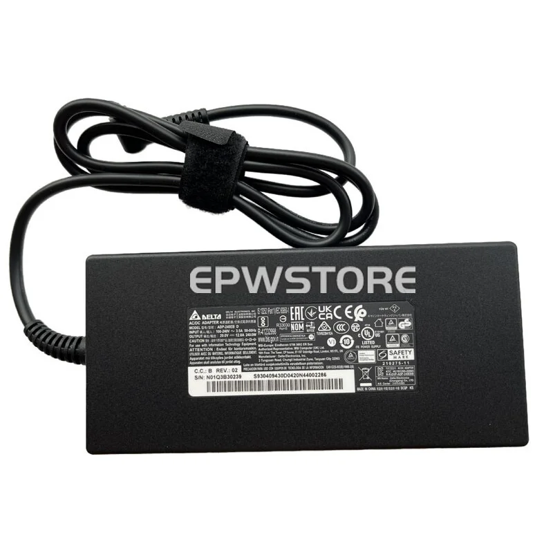

S+DELTA 240W 20V 12A AC Adapter Charger For MSI Crosshair A16 HX D8WGKG D8WFKG