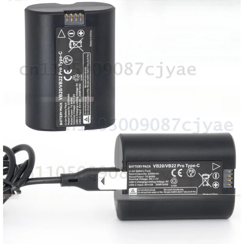 VB22 Pro VB20 Lithium Battery With Charger For Godox V1 Mid V480 V350 Series Speedlite