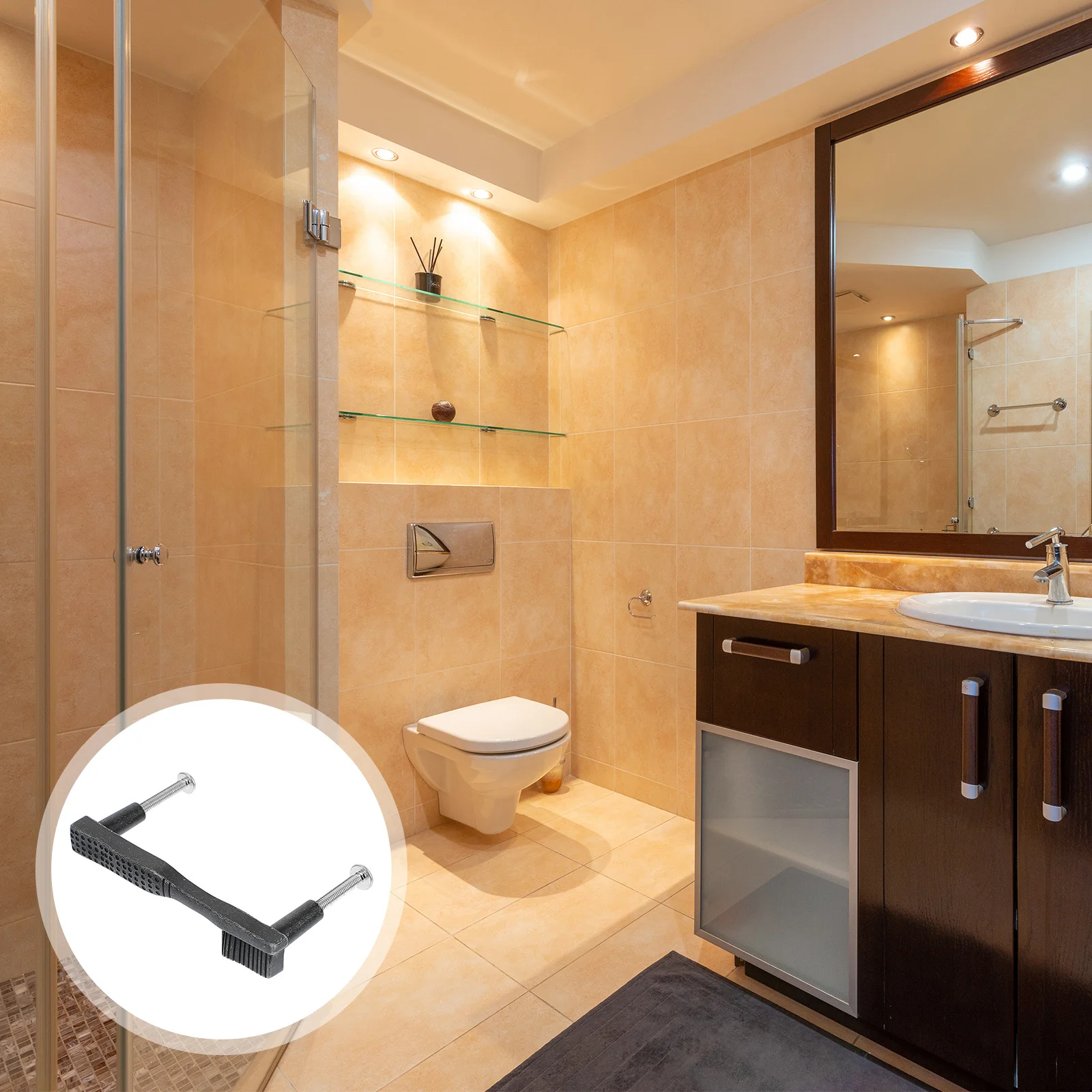 

Toothbrush Handle Cabinet Pull Style Modern Creative Design Smooth Finish Bathroom Drawer Knob Door Handle