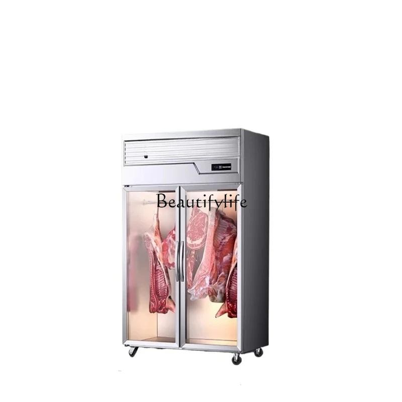 Vetrina per carne sospesa vetrina per carne fresca refrigerata commerciale, vetrina para conservazione della freschezza di