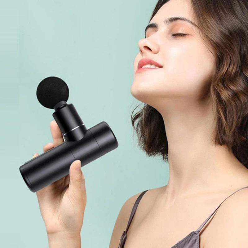 Impact Muscle Massager Shockproof Portable Body Relaxing Massage Tool Aluminum Alloy Mini Fascia Gun Mini Massager Portable