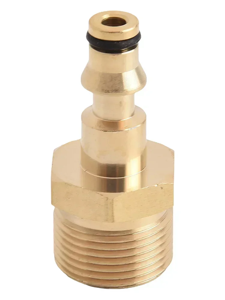 Incredible M22 Adapter High Pressure Washer Hose Pipe Quick Connector Solid Brass Convert Tool Resistant to 3200 PSI Pressure