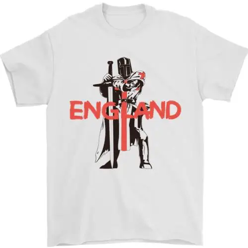 St Georges Day Knights Templar England Flag Mens T-Shirt 100% Cotton