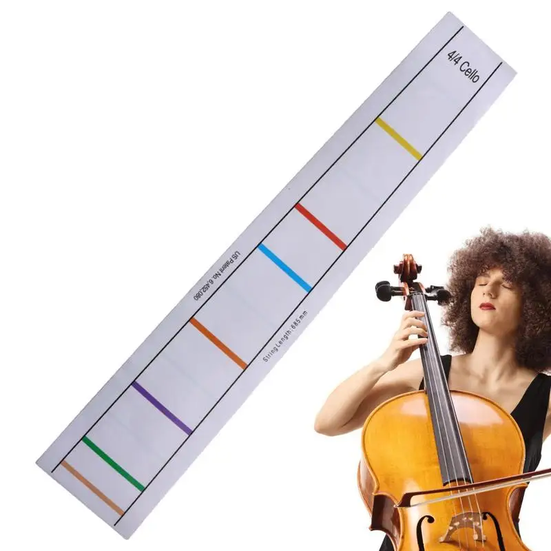 Professional Cello 4/4 Finger Position Marker Sticker Contrabass Electric Cello 1/2 1/4 3/4 1/8 Exercise Fingering Stickers